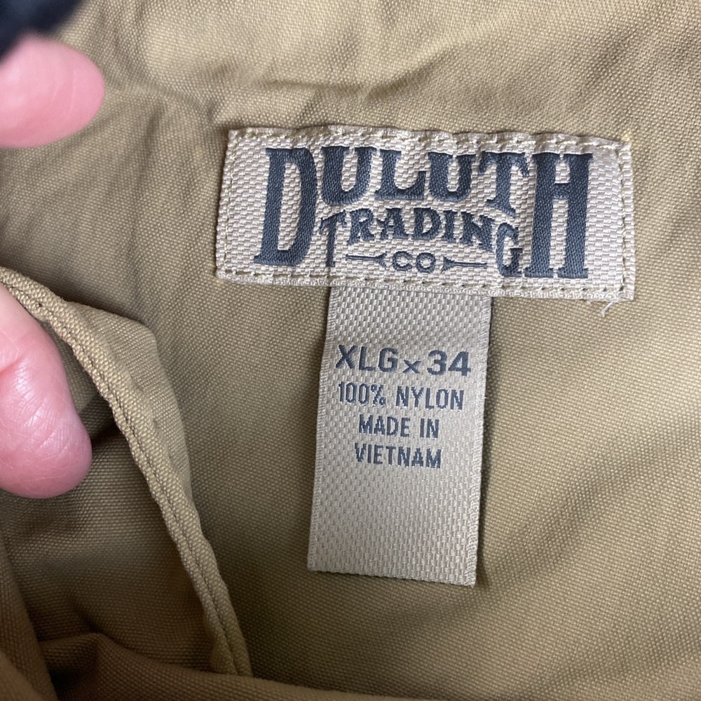 Duluth Trading Company Belted Khaki, XLG X 34 Nylon Hiking Pants 36x34 READ - Picture 5 of 13